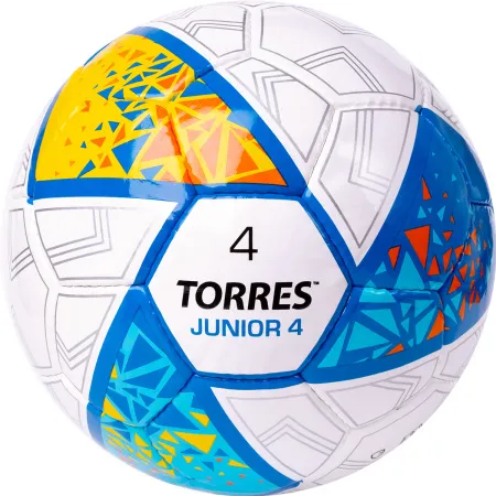 Мяч футб. TORRES Junior-4, F323804, р.4,глянц.ПУ, 4 сл, 32п, руч.сш, бел-жел-гол за 2&nbsp;070.60 ₽ купить в Астрахани