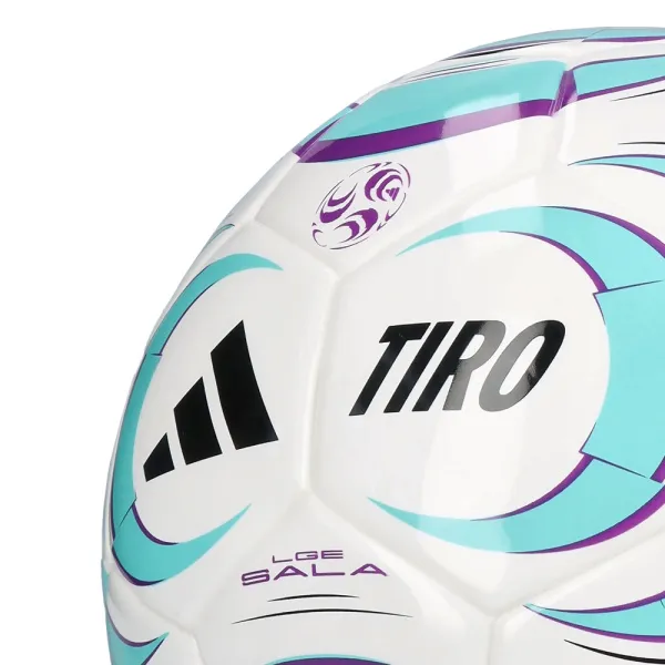 Мяч футзал. ADIDAS Tiro League Sala JW1526, р.4, FIFA Basic, 32 пан, ТПУ, термосш., бело-бирюз-фиол за 4&nbsp;833.10 ₽ в Астрахани