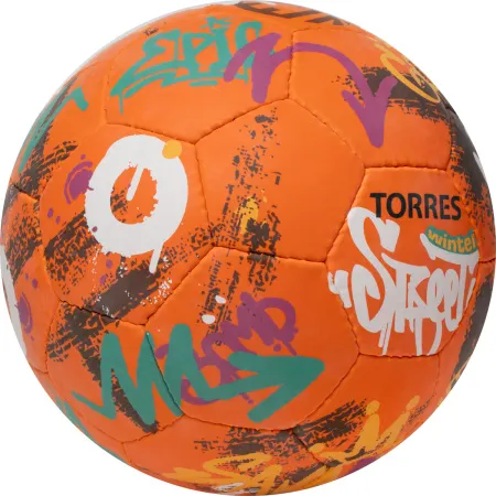 Мяч футб. TORRES Winter Street, F023285, р.5, 32 пан, рез, 4 подкл. слоя, руч. сшив,оранж-мультик. за 2&nbsp;713.20 ₽ купить в Астрахани