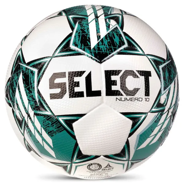 Мяч футб. SELECT NUMERO 10 V23, 0575060004, р.5, FIFA Basic, 32п, ПУ, руч. сш, бело-бирюзовый за 8&nbsp;051.20 ₽ в Астрахани