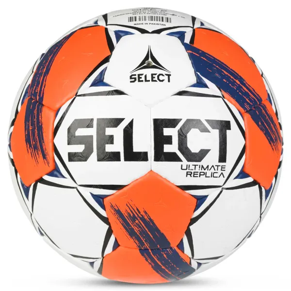 Мяч ганд. SELECT Ultimate Replica v25, 3572858745, р.3(Senior), ПУ,руч.сш, бел-оранж-т.син за 5&nbsp;373.70 ₽ в Астрахани